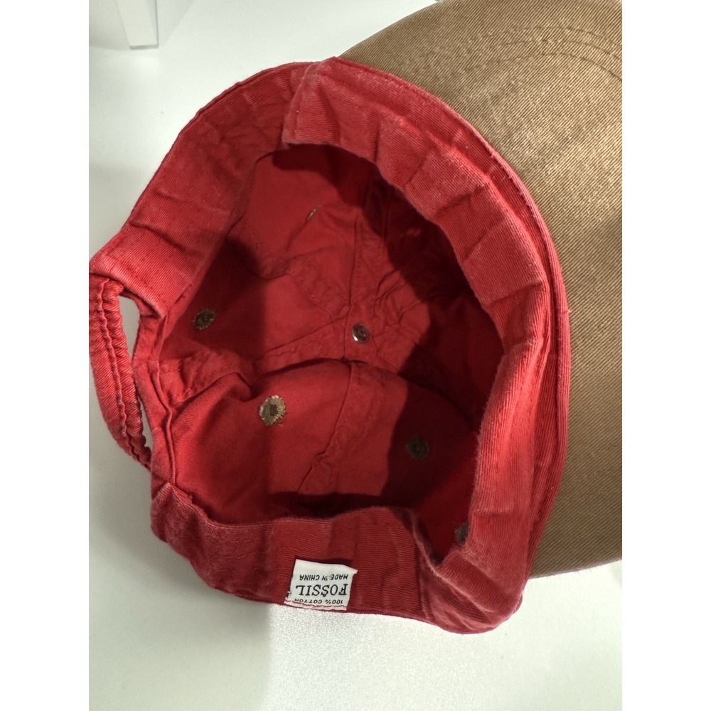 Fossil Worldwide Vintage 1992 Hat Watches Red Flex Fix Dad Hat Cap - Picture 4 of 8